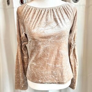 Vtg Cheroy Top Medium Velvet Crushed 90s Y2K Fairycore Whimsigoth 20204